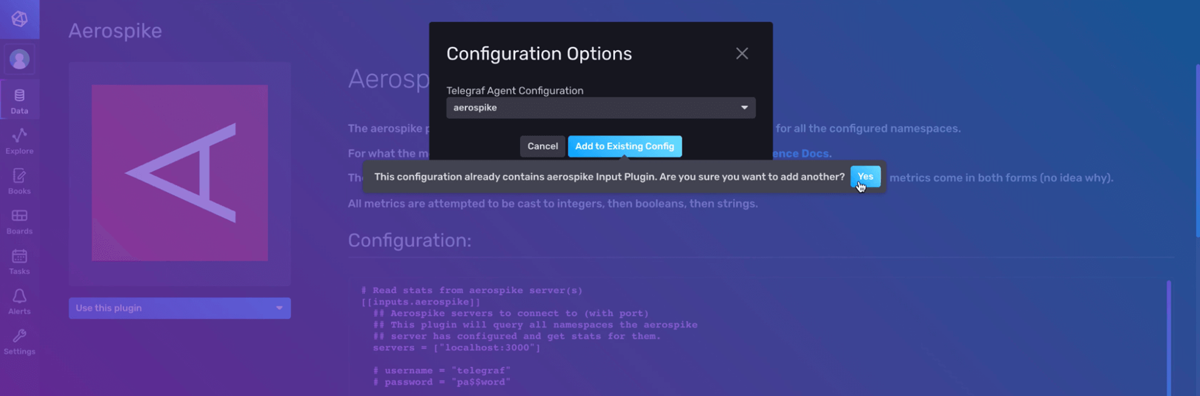 Add to Existing Config - Aerospike