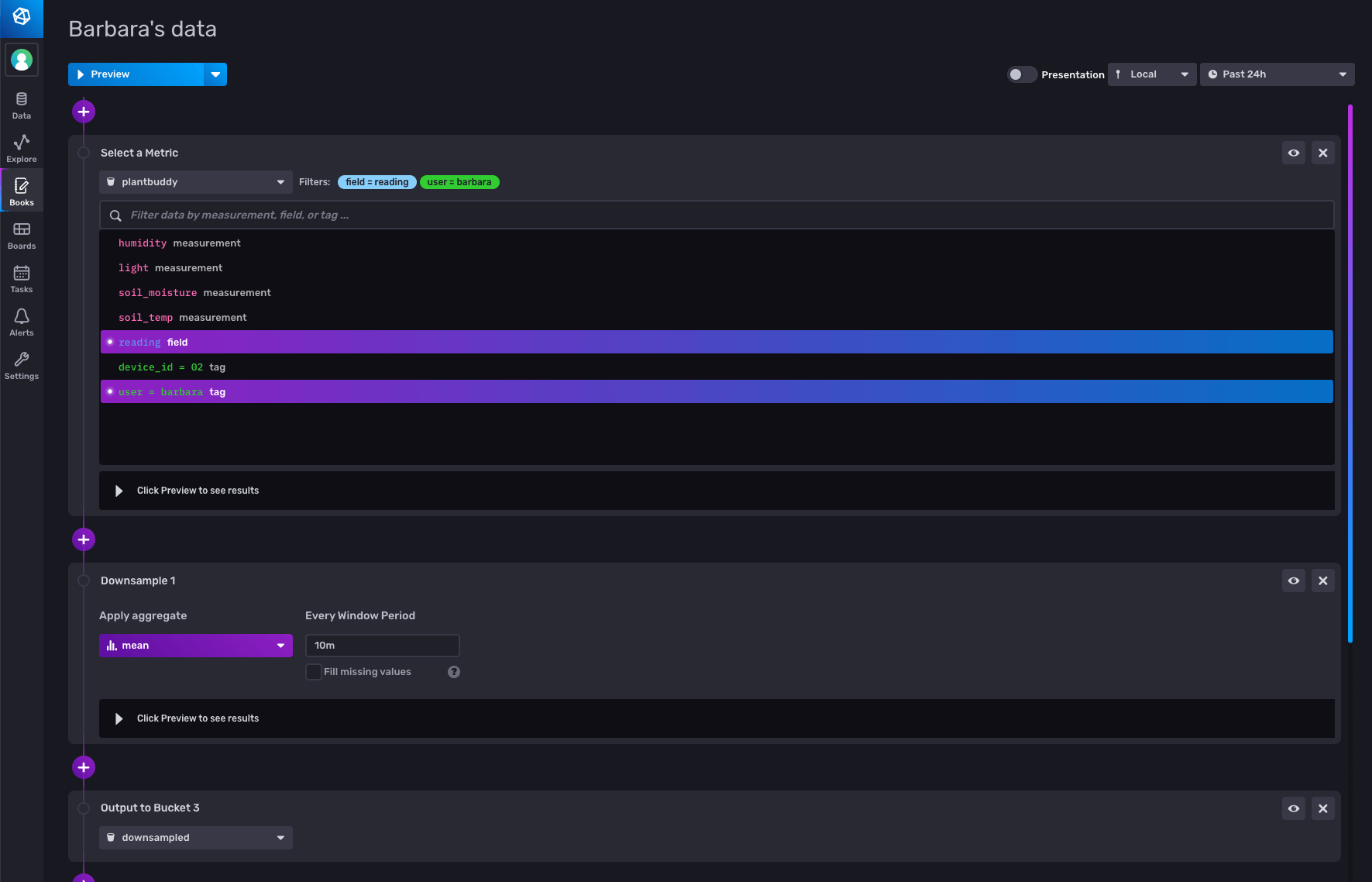 Querying the downsampled bucket