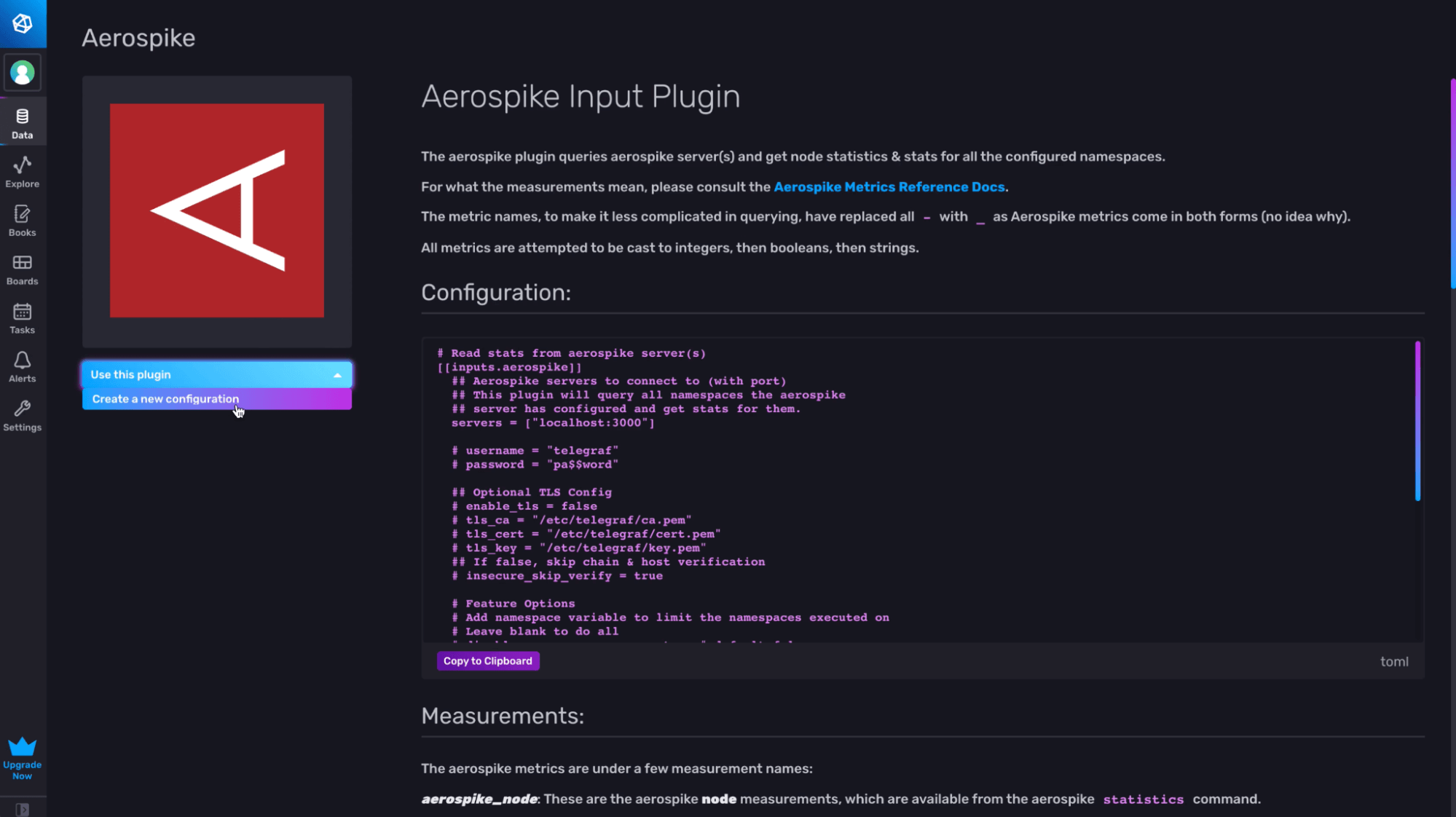 Create a configuration