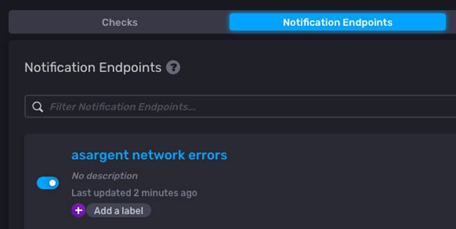 Notification endpoints