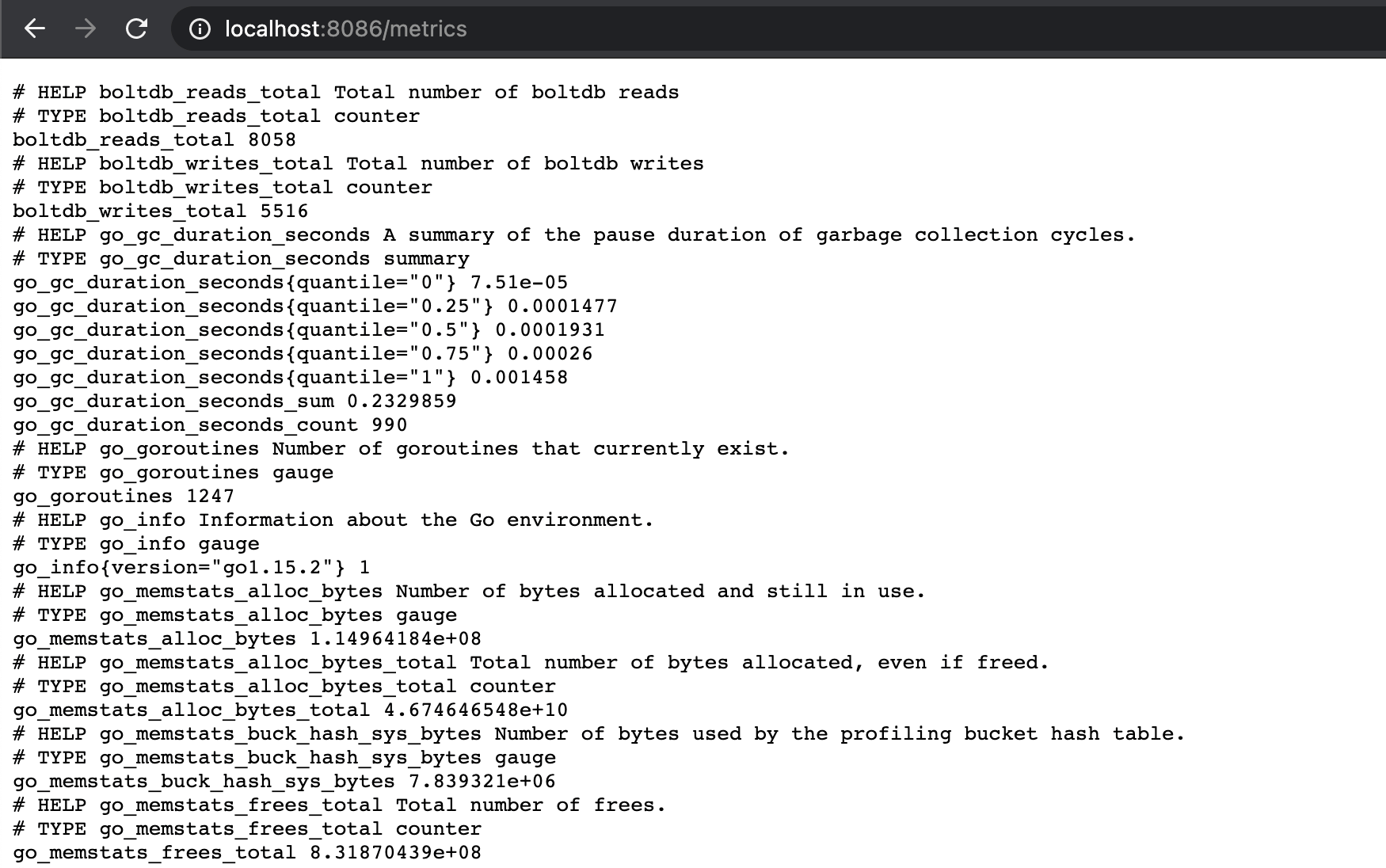 Setting up InfluxDB OSS -localhost