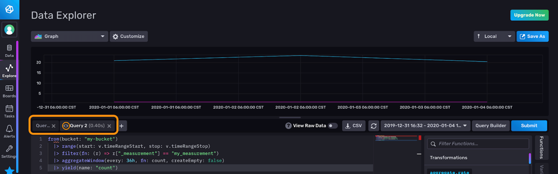 influxdb query data