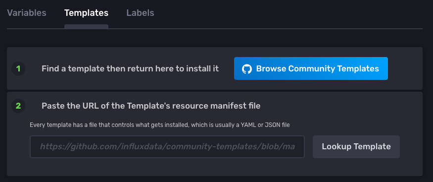 Brows community templates
