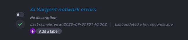 turn-off notification rule screen