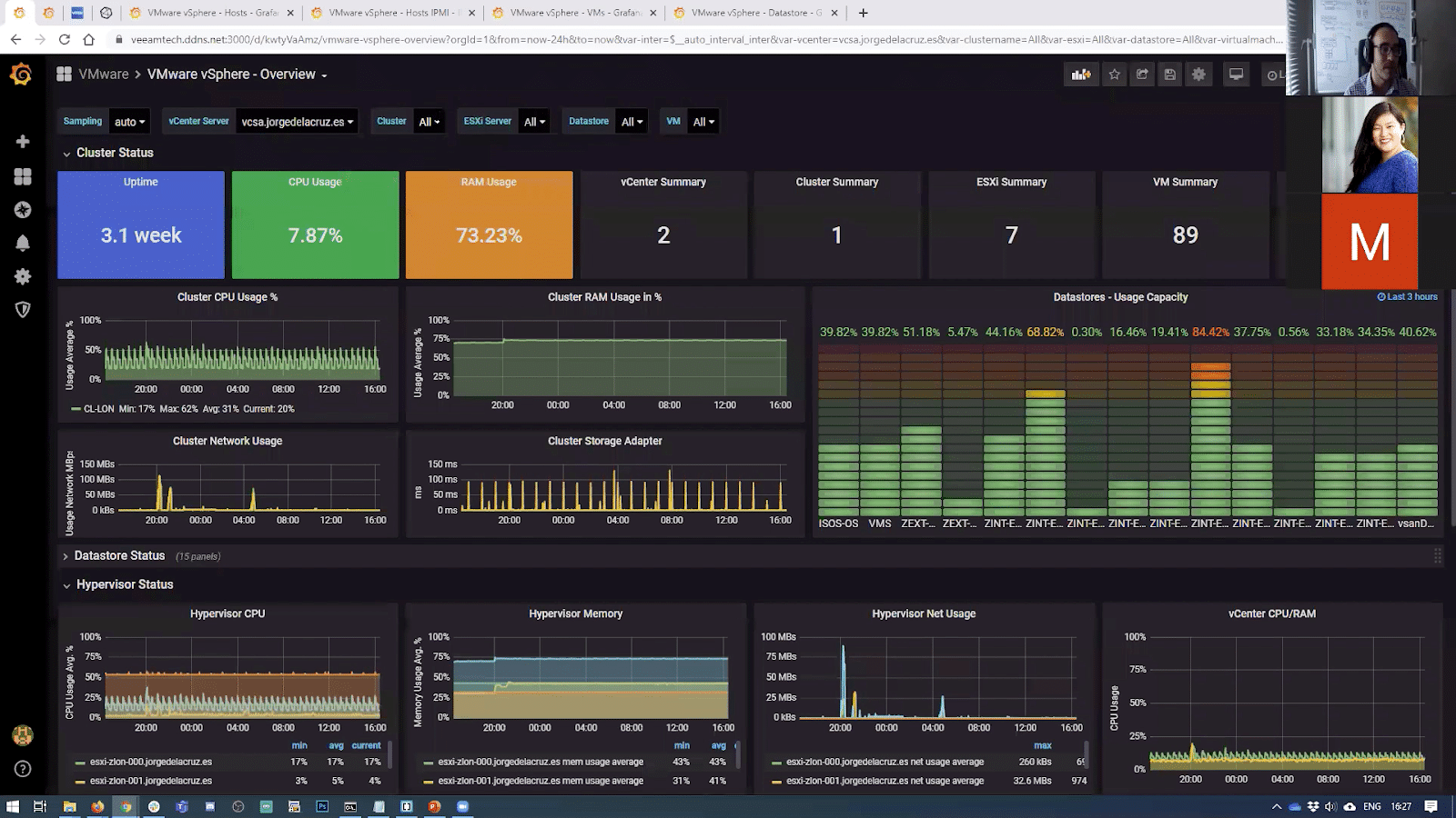 vSphere InfluxDB Telegraf